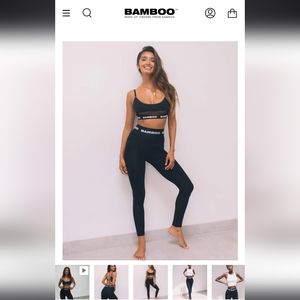 Bamboo Underwear Black Leggings, NWOT